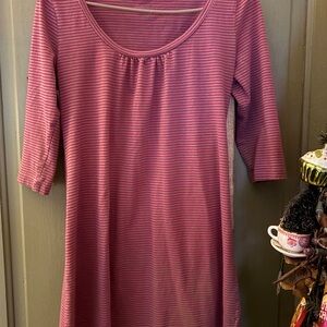 Old Navy Plum and White Striped dress